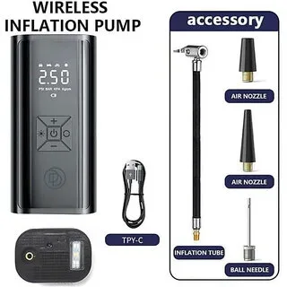Double Safety 2 PSI Tyre Air Pump for Car & Bike