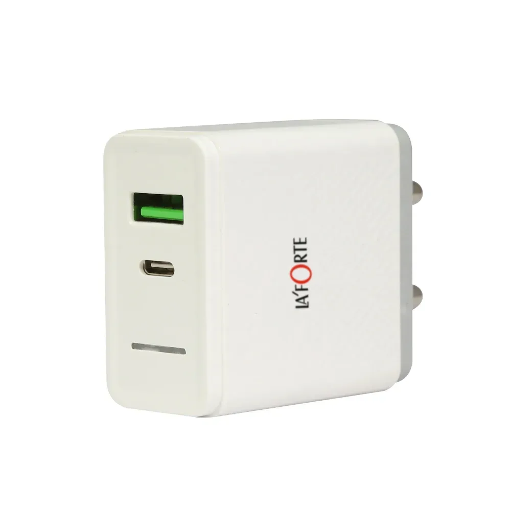 La'Forte 30W Dual Port Wall Charger with QC 3.0 and PD Support