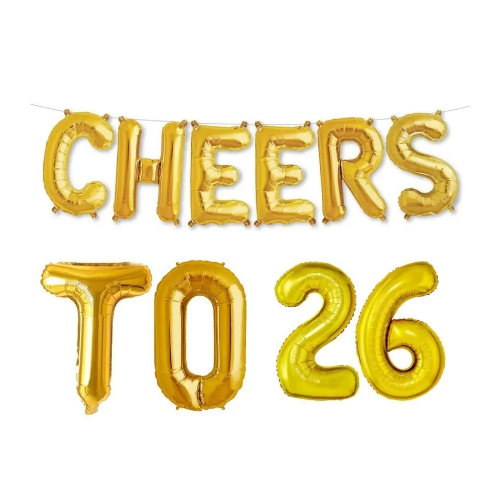 Balloonistics Cheers to 26 Foil Balloon