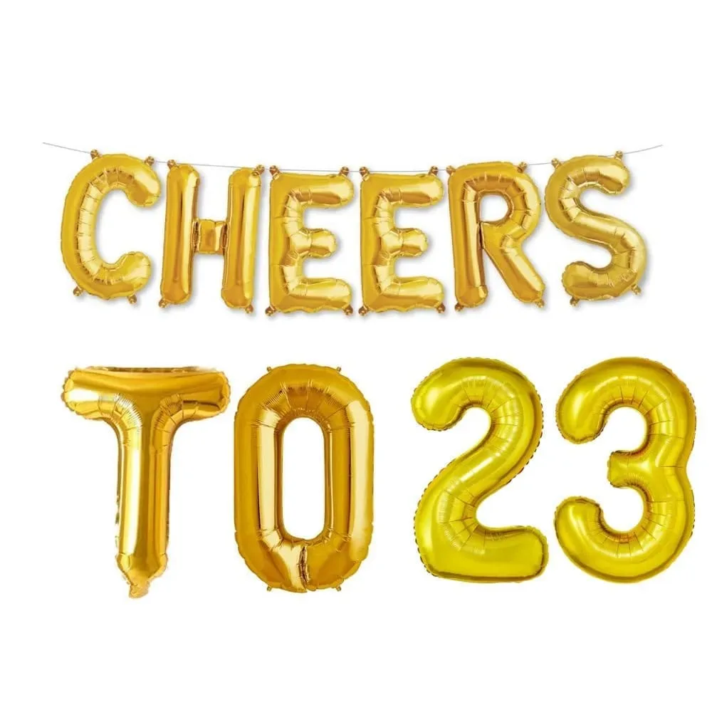 Balloonistics Cheers to Twenty Three Foil Balloon Combo