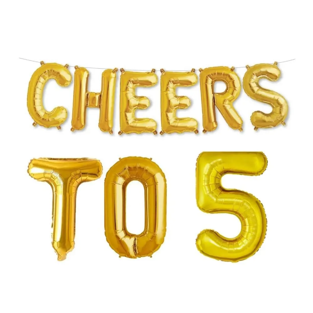 Balloonistics Cheers to Five Foil Balloon Combo